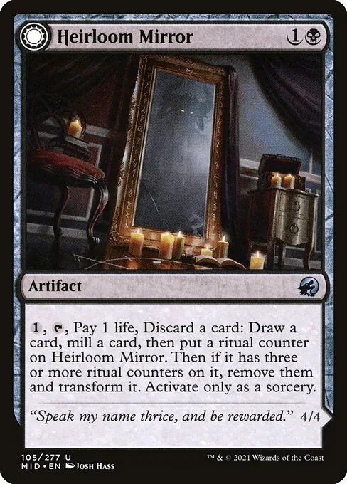 Heirloom Mirror // Inherited Fiend · Innistrad: Midnight Hunt 105/399