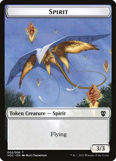 Spirit · Crimson Vow Commander Tokens 3/6