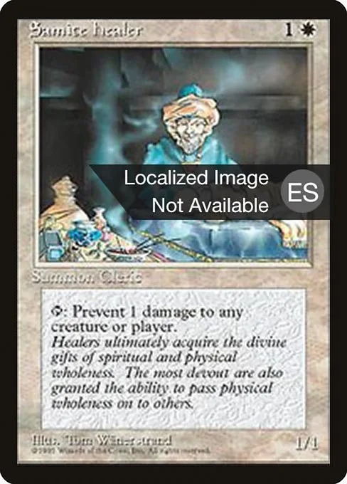 Samite Healer · Fourth Edition Foreign Black Border 47/378