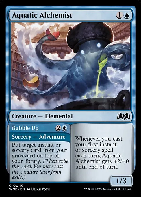 Aquatic Alchemist // Bubble Up · Wilds of Eldraine 40/381