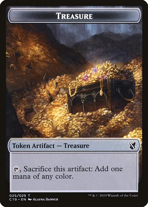 Treasure · Commander 2019 Tokens 25/29