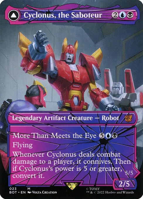 Cyclonus, the Saboteur // Cyclonus, Cybertronian Fighter · Transformers 23/29