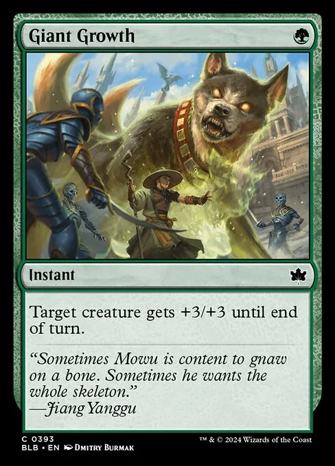 Giant Growth · Bloomburrow 393/398