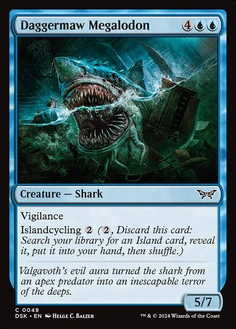 Daggermaw Megalodon · Duskmourn: House of Horror 48/419