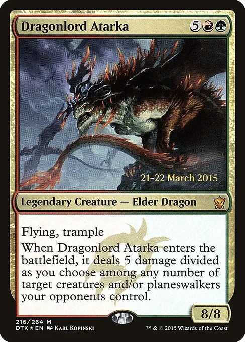 Dragonlord Atarka · Dragons of Tarkir Promos 216s/51