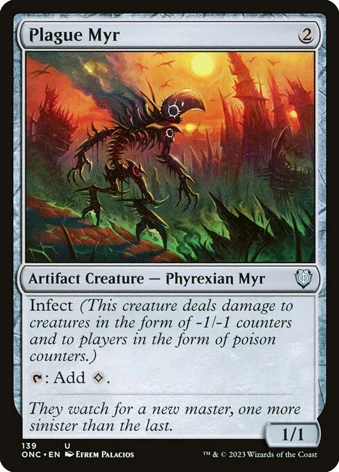 Plague Myr · Phyrexia: All Will Be One Commander 139/174