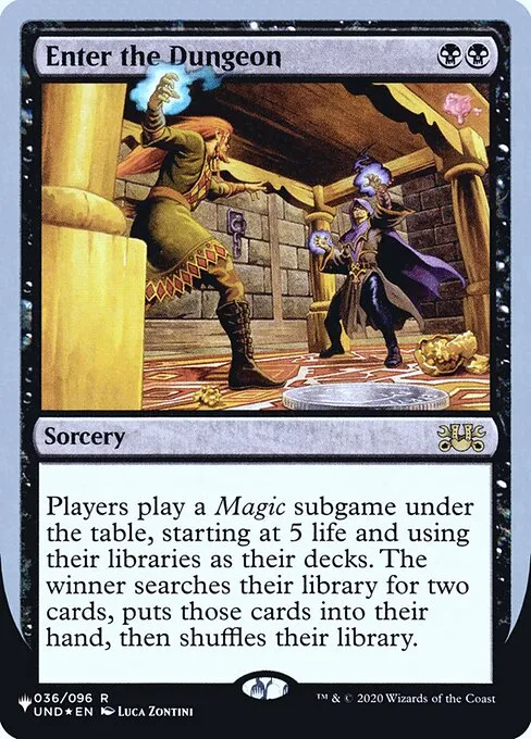 Enter the Dungeon · The List (Unfinity Foil Edition) 19/62