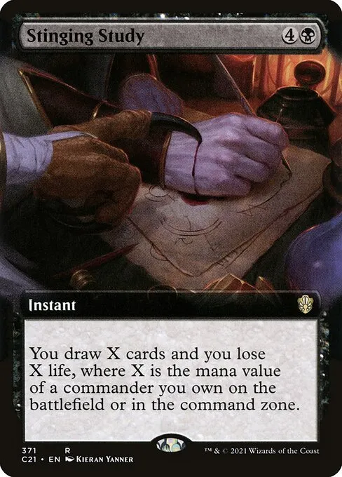 Stinging Study · Commander 2021 371/409