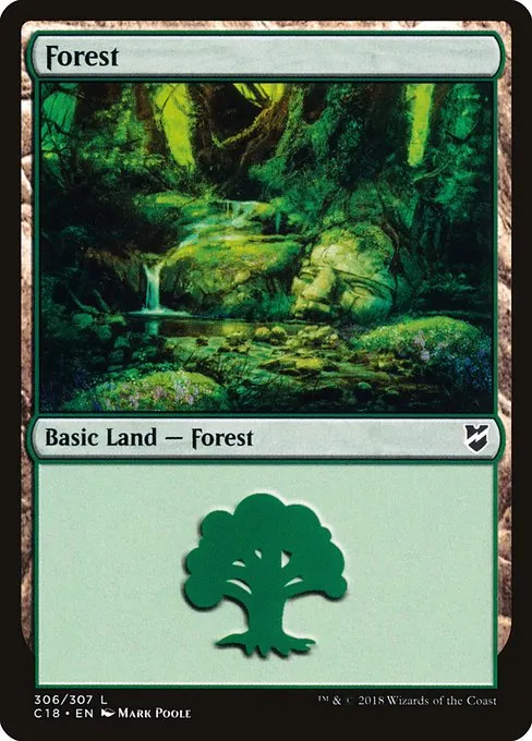Forest · Commander 2018 306/307