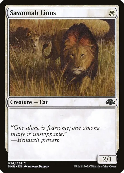 Savannah Lions · Dominaria Remastered 24/457
