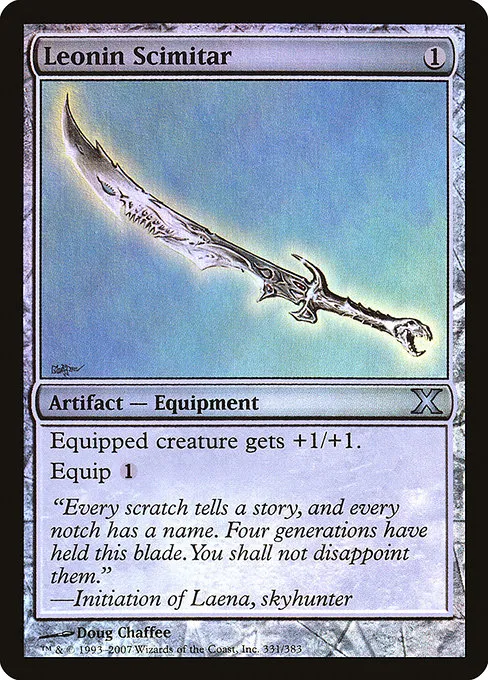 Leonin Scimitar · Tenth Edition 331★/510