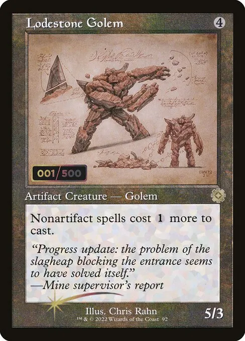 Lodestone Golem · The Brothers' War Retro Artifacts 92z/189