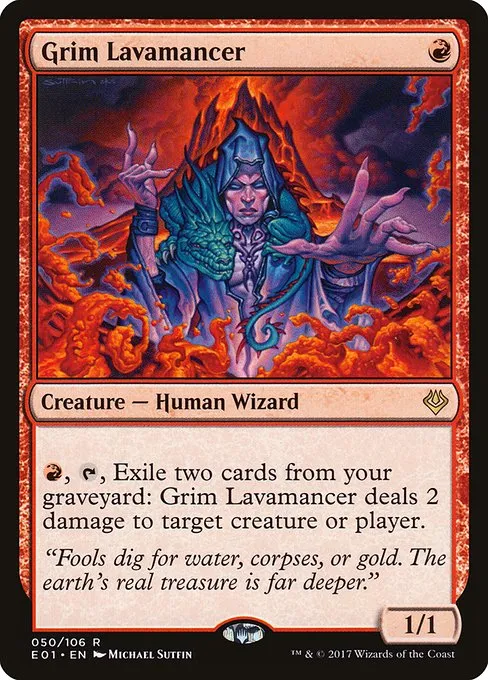 Grim Lavamancer · Archenemy: Nicol Bolas 50/106