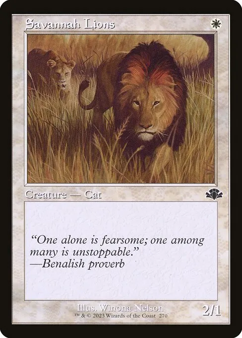 Savannah Lions · Dominaria Remastered 270/457