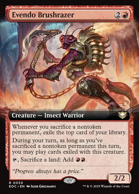 Evendo Brushrazer · Edge of Eternities Commander 30/191