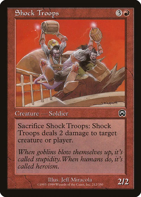 Shock Troops · Mercadian Masques 212/350