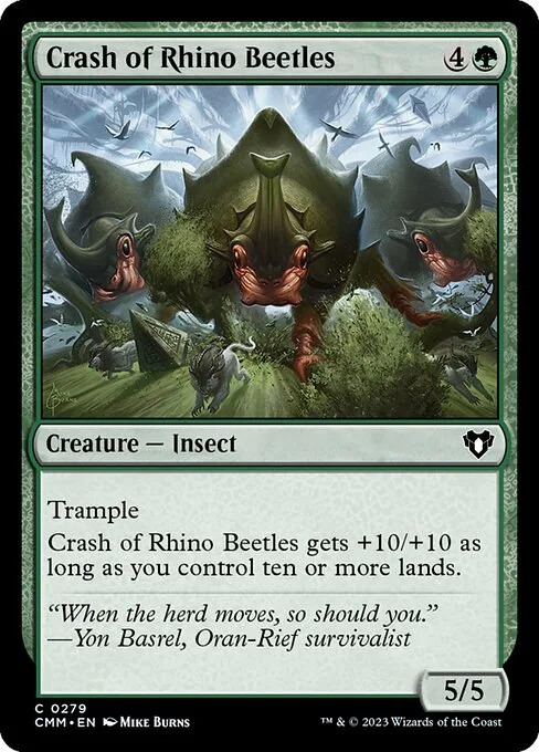 Crash of Rhino Beetles · Commander Masters 279/1067