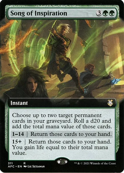 Song of Inspiration · Forgotten Realms Commander 311/331