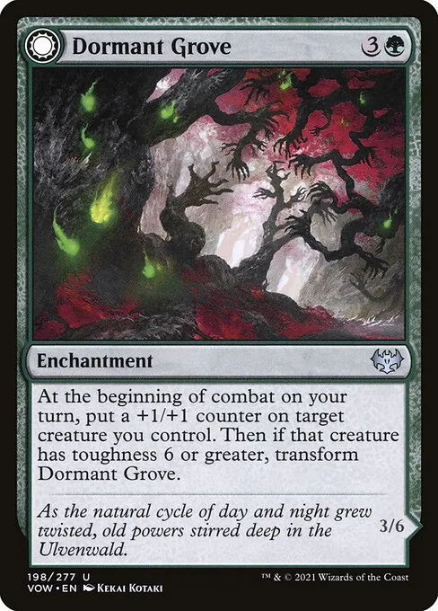 Dormant Grove // Gnarled Grovestrider · Innistrad: Crimson Vow 198/423