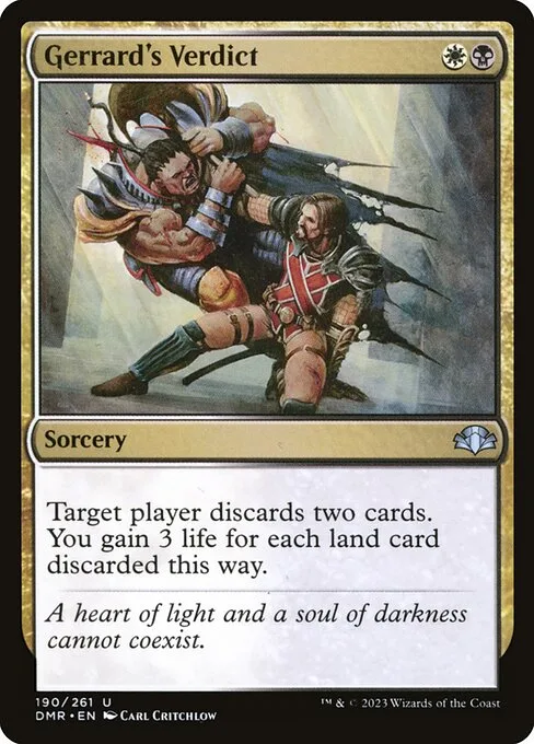 Gerrard's Verdict · Dominaria Remastered 190/457