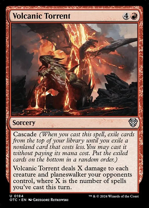 Volcanic Torrent · Outlaws of Thunder Junction Commander 184/342