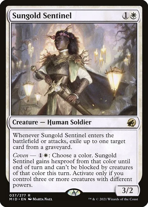 Sungold Sentinel · Innistrad: Midnight Hunt 37/399