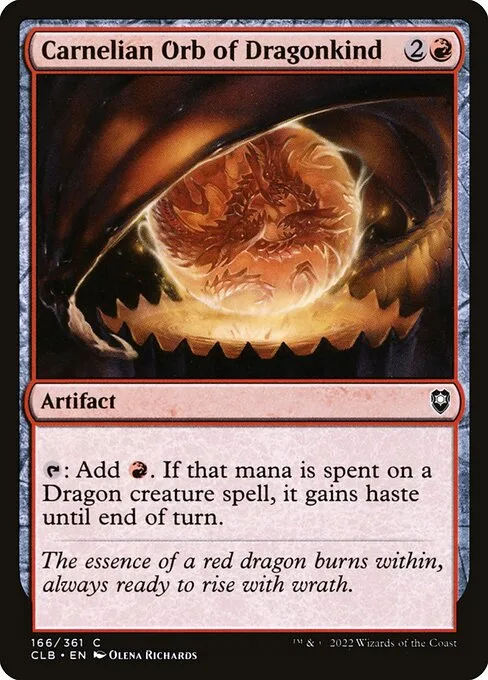 Carnelian Orb of Dragonkind · Commander Legends: Battle for Baldur's Gate 166/936
