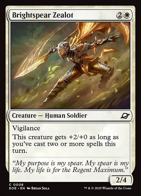Brightspear Zealot · Edge of Eternities 8/400