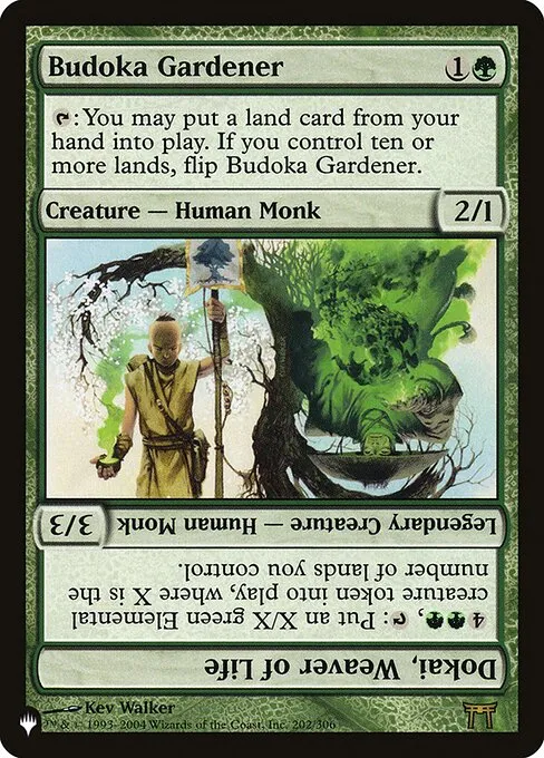 Budoka Gardener // Dokai, Weaver of Life · The List CHK-202/5050