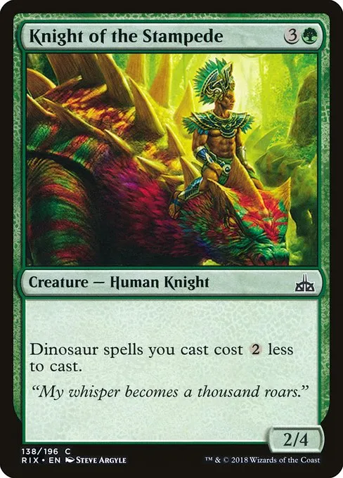 Knight of the Stampede · Rivals of Ixalan 138/205
