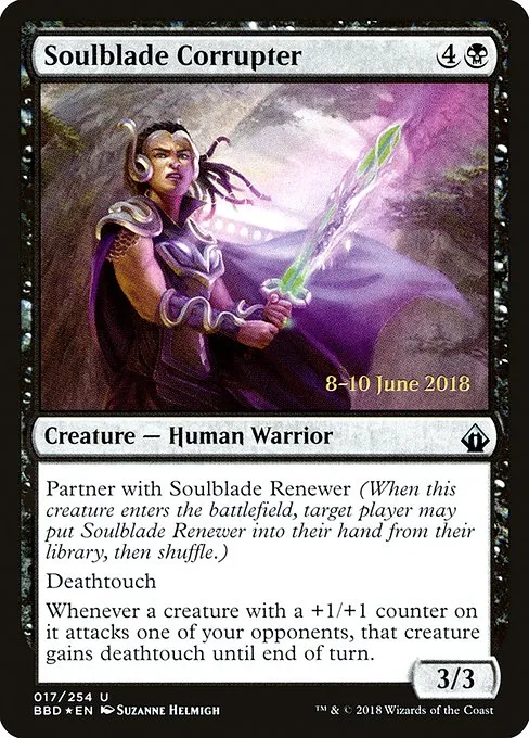 Soulblade Corrupter · Battlebond Promos 17s/22
