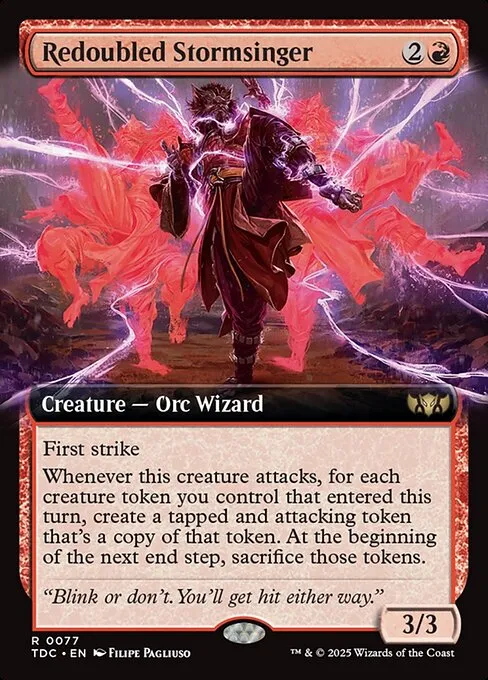 Redoubled Stormsinger · Tarkir: Dragonstorm Commander 77/413