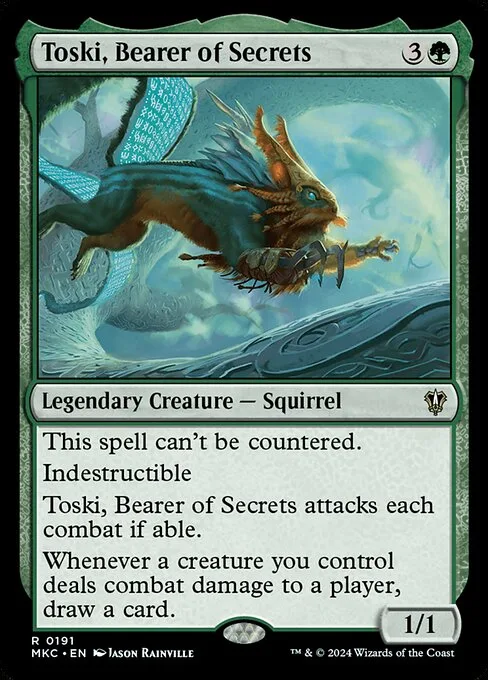 Toski, Bearer of Secrets · Murders at Karlov Manor Commander 191/358