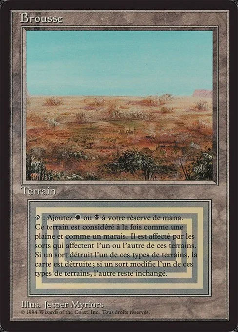 Scrubland · Foreign Black Border 286/307