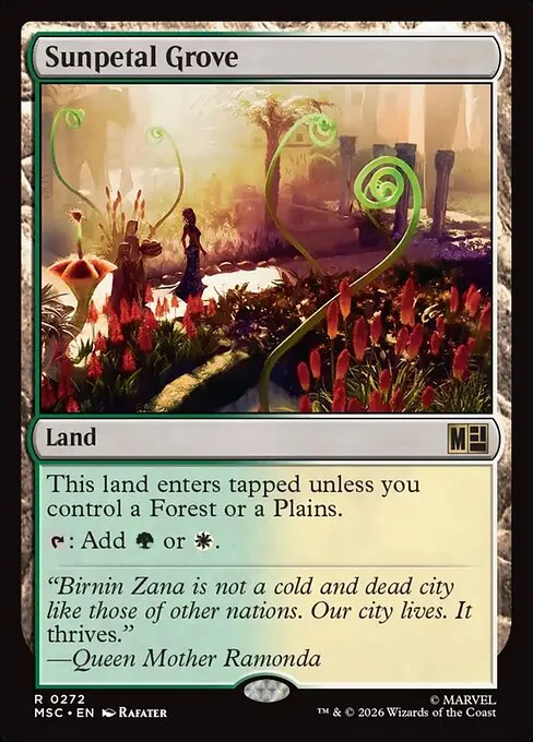 Sunpetal Grove · Marvel Super Heroes Commander 272/9
