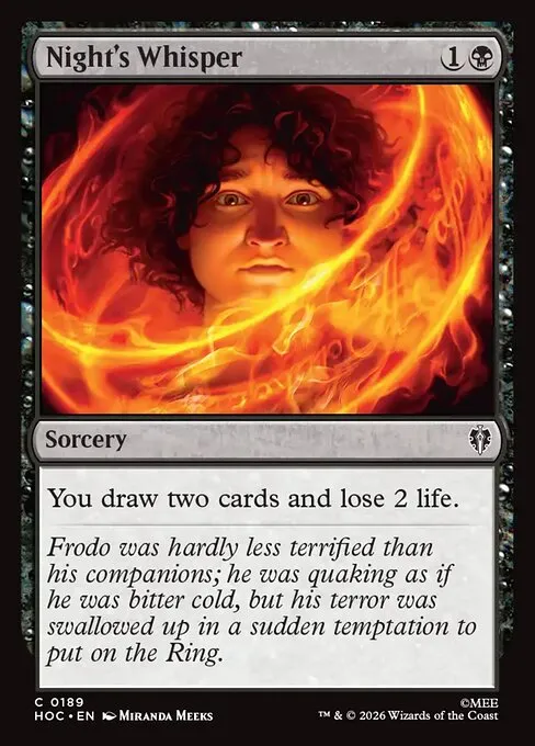 Night's Whisper · The Hobbit Commander 189/7