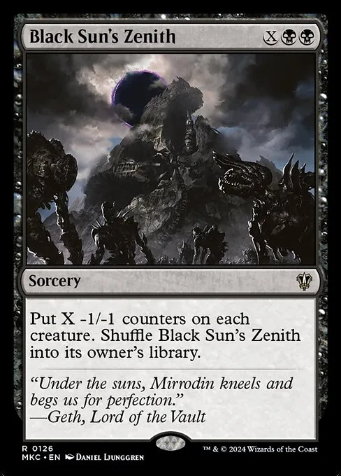 Black Sun's Zenith · Murders at Karlov Manor Commander 126/358