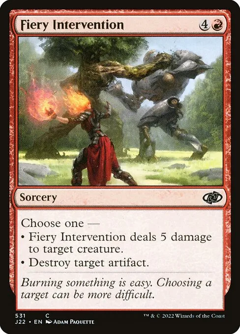 Fiery Intervention · Jumpstart 2022 531/835