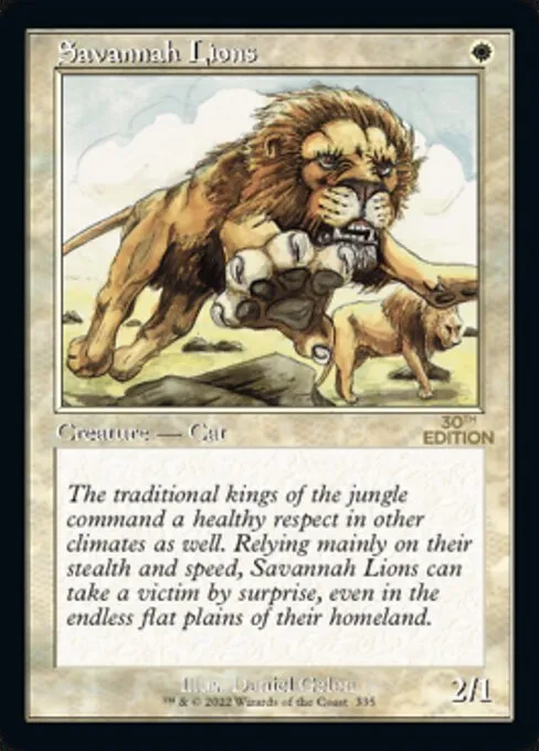 Savannah Lions · 30th Anniversary Edition 335/594
