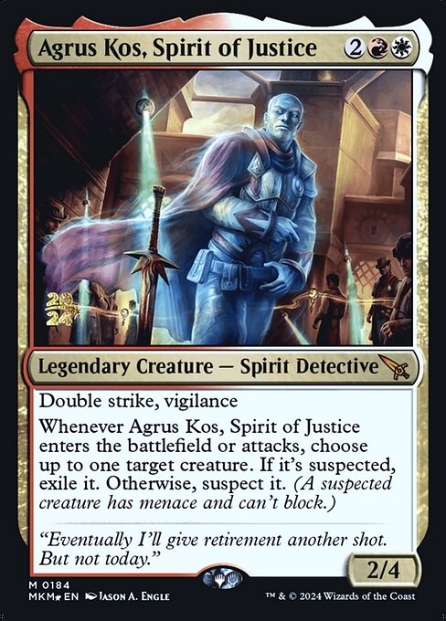 Agrus Kos, Spirit of Justice · Murders at Karlov Manor Promos 184s/180