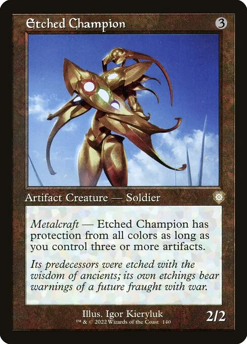 Etched Champion · The Brothers' War Commander 140/209