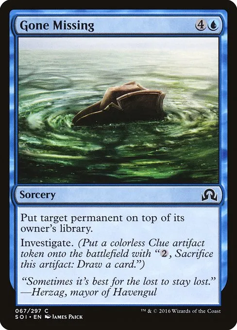 Gone Missing · Shadows over Innistrad 67/302