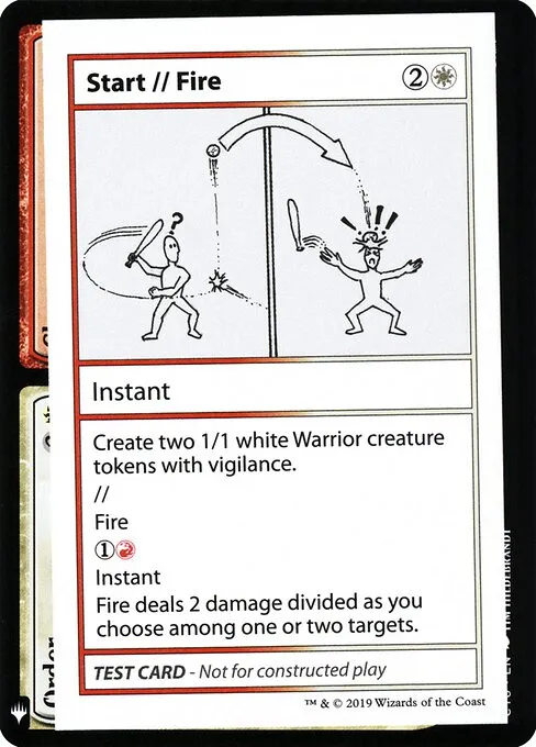 Start // Fire · Mystery Booster Playtest Cards 2019 101/121
