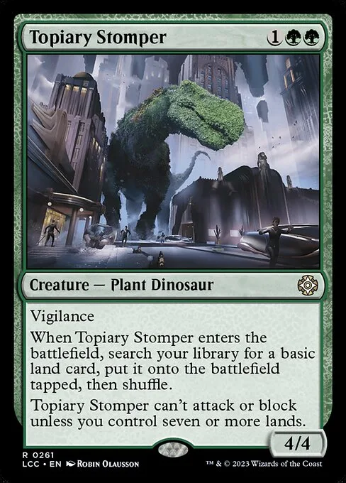 Topiary Stomper · The Lost Caverns of Ixalan Commander 261/370