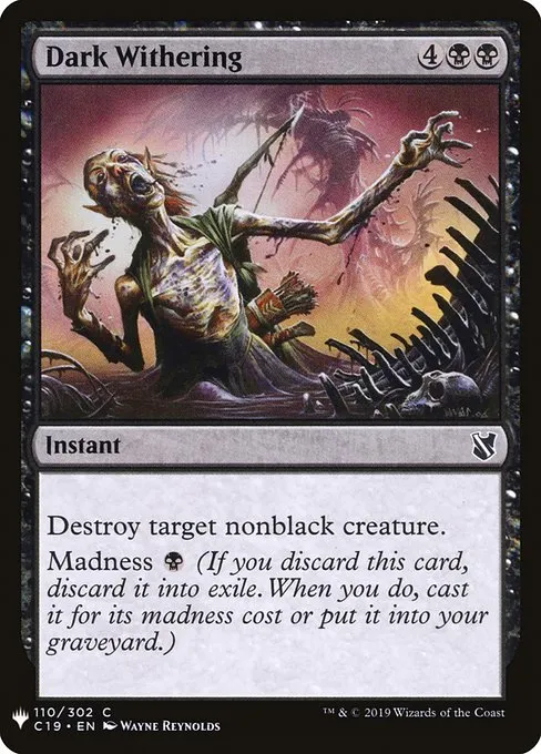 Dark Withering · The List C19-110/5050