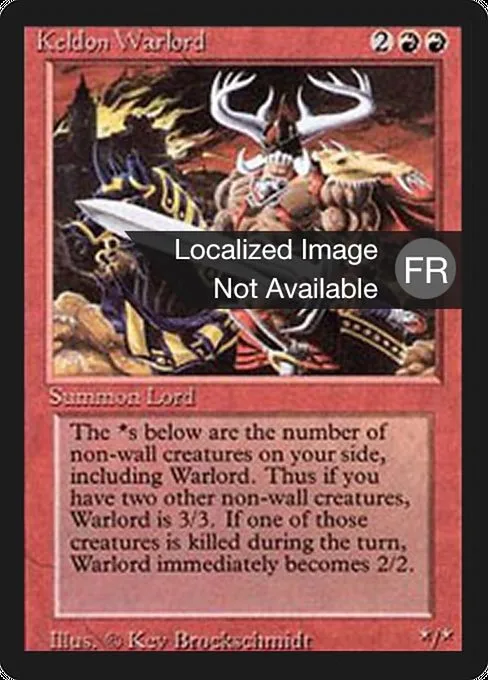 Keldon Warlord · Foreign Black Border 160/307