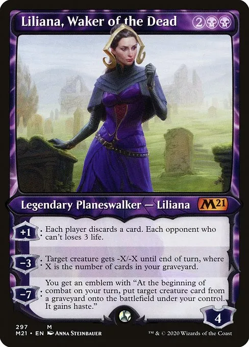 Liliana, Waker of the Dead · Core Set 2021 297/397