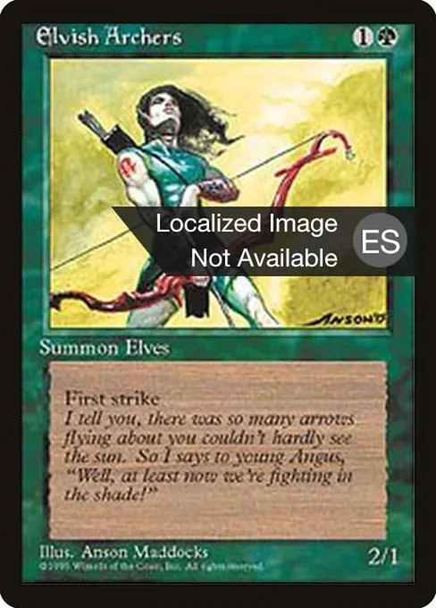 Elvish Archers · Fourth Edition Foreign Black Border 243/378