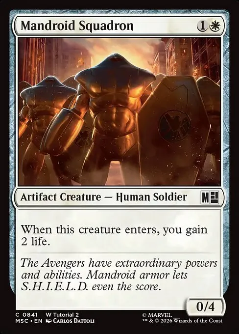 Mandroid Squadron · Marvel Super Heroes Commander 841/9