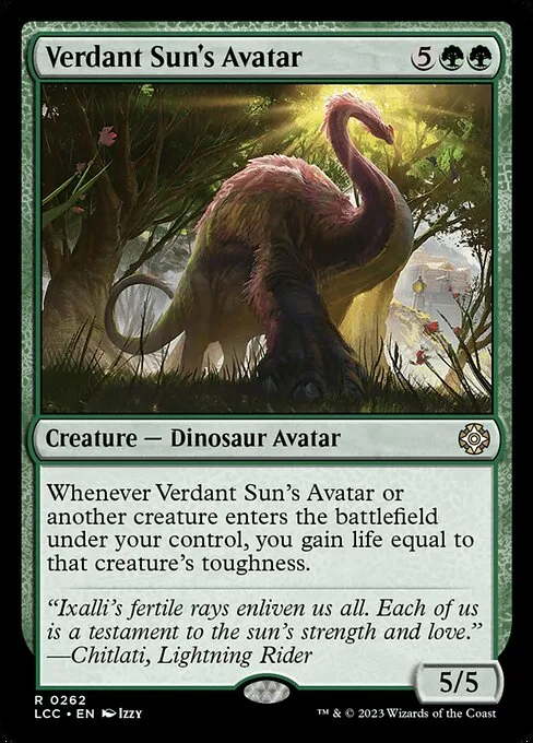 Verdant Sun's Avatar · The Lost Caverns of Ixalan Commander 262/370